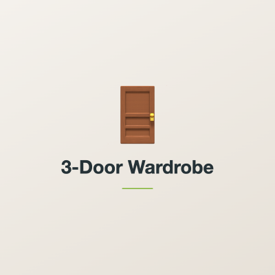 3-Door Wardrobe