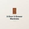 2-Door 2-Drawer Wardrobe