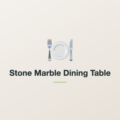 Stone Marble Dining Table