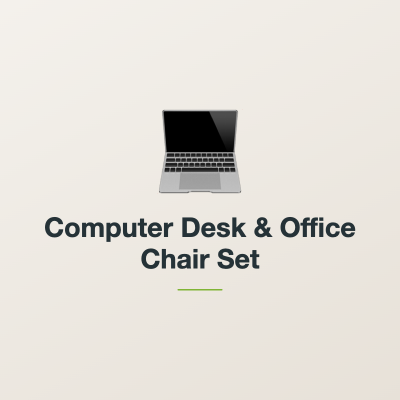 Computer Desk & Office Chair Set