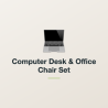 Computer Desk & Office Chair Set