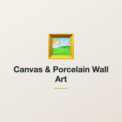 Canvas & Porcelain Wall Art